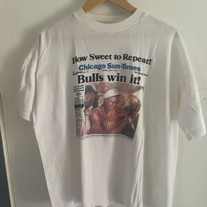White Chicago Sun-Times Bulls Win T-Shirt